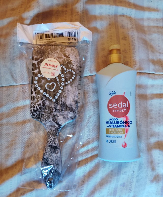 Cepillo grande importado +Crema para peinar nuevos