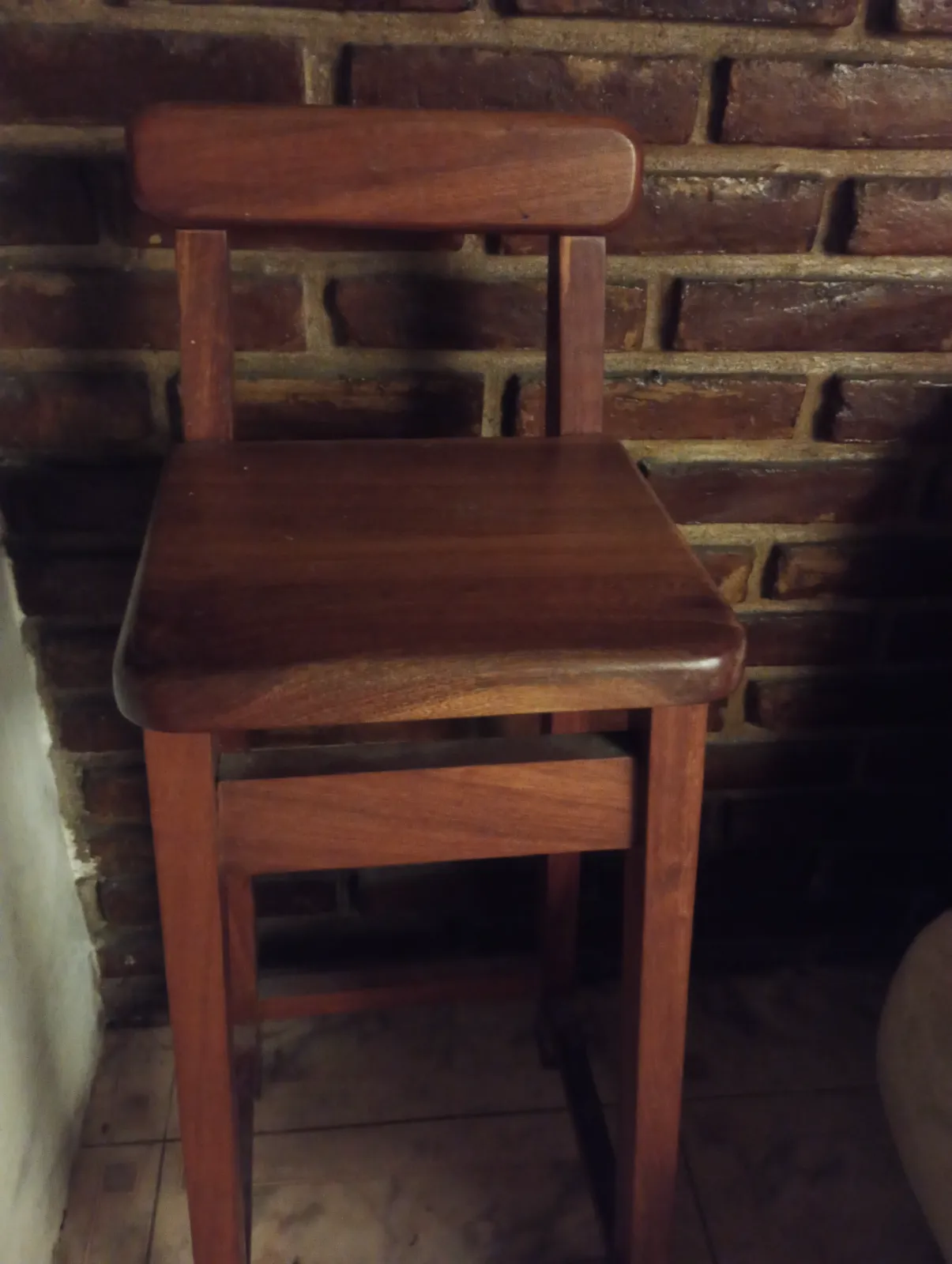 Silla/banco de madera vintage