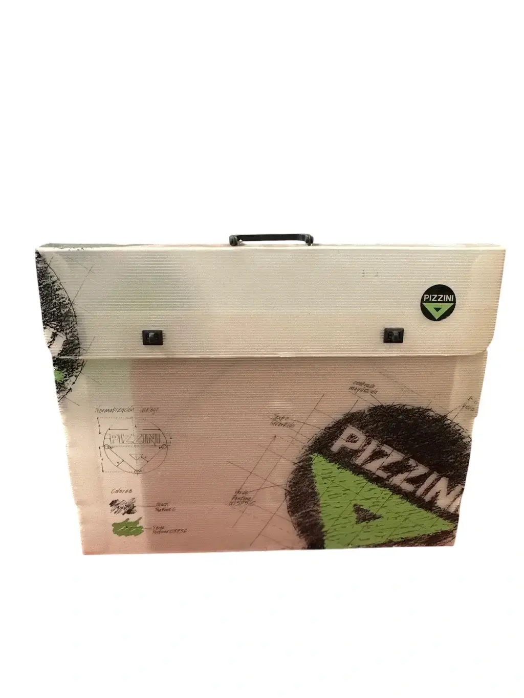 Carpeta Pizzini con tapa y asa + carpetas