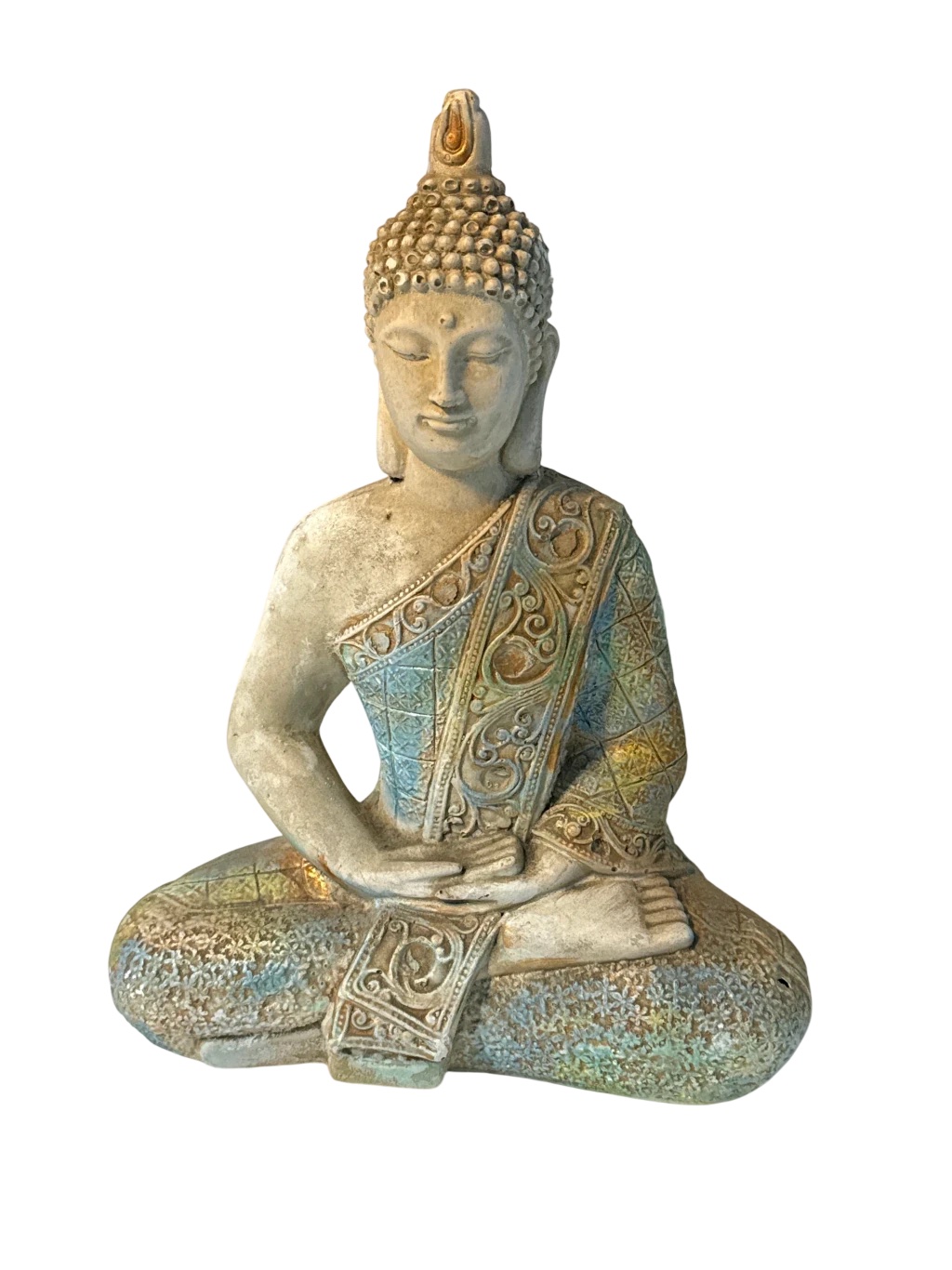 Figura decorativa de Buda sentado
