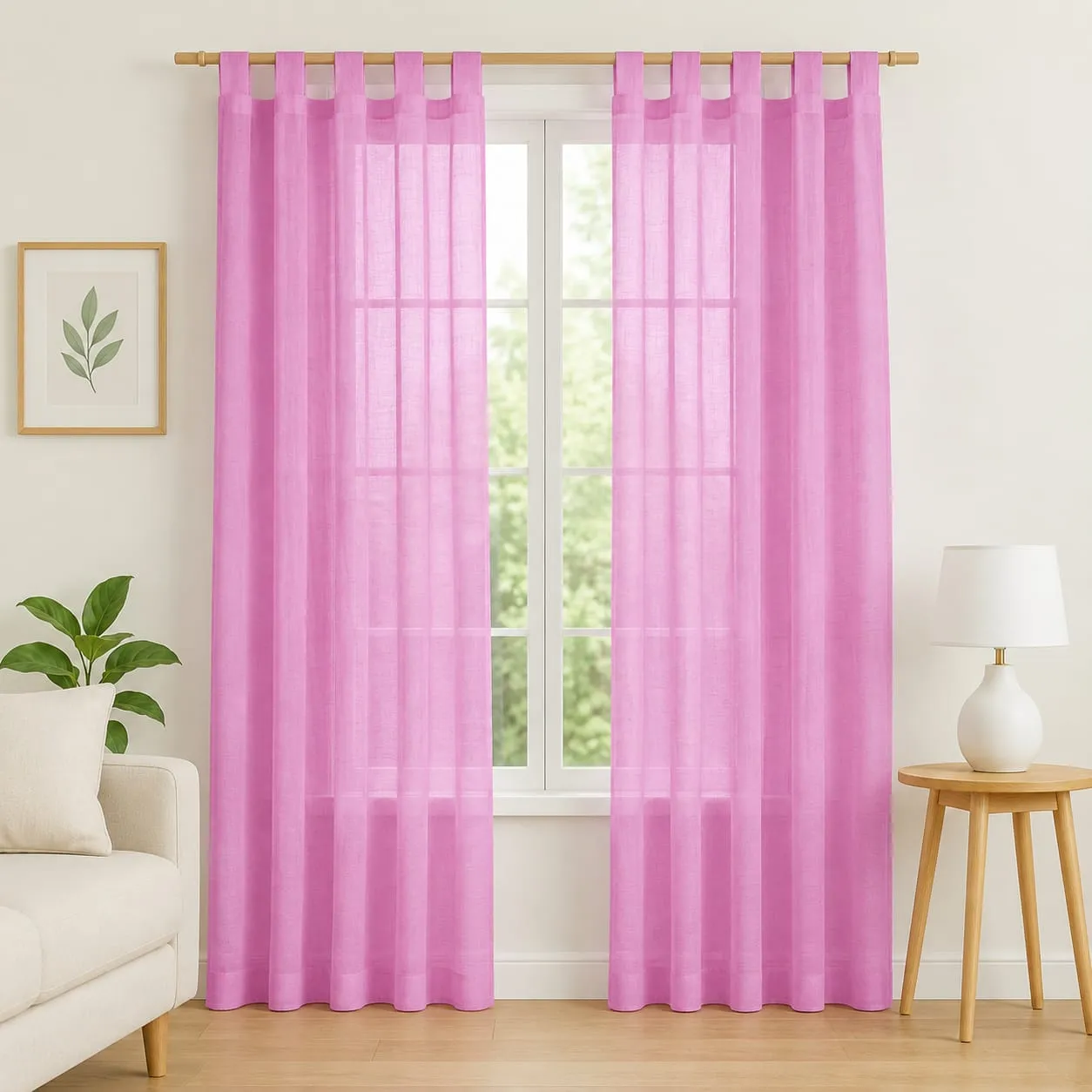 Cortina Voile Lista Para Colgar 2 Paños 140x200