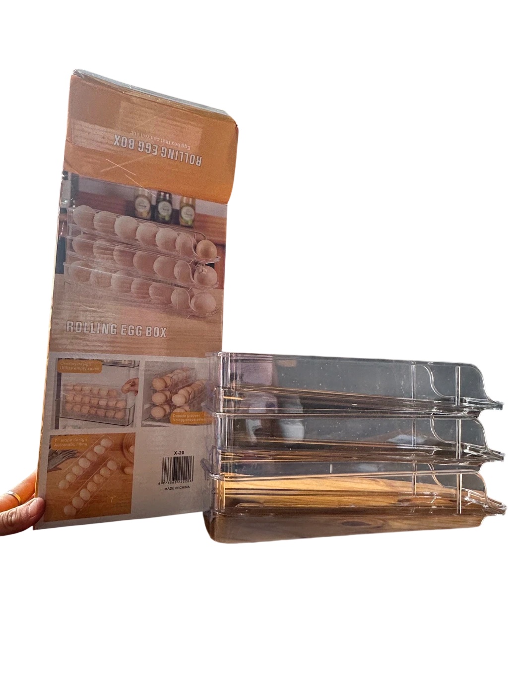 Organizador apilable para huevos