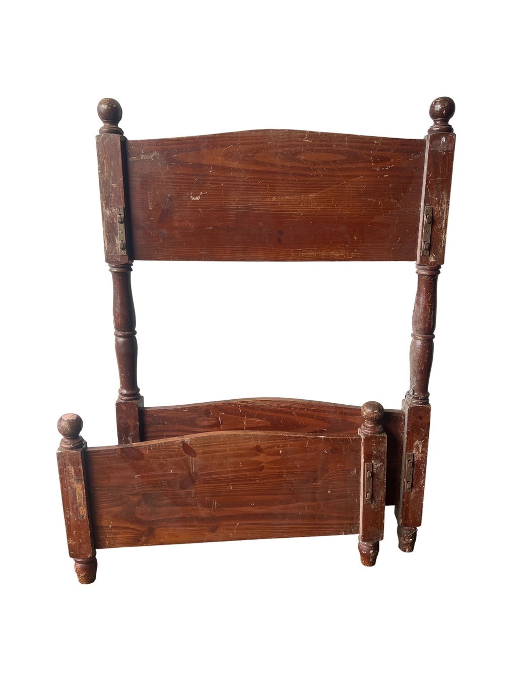 Cabecera y piecera de madera para cama