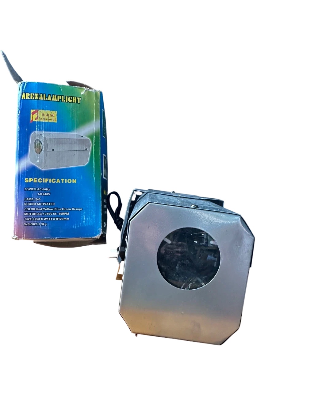 Proyector de luz activado por sonido