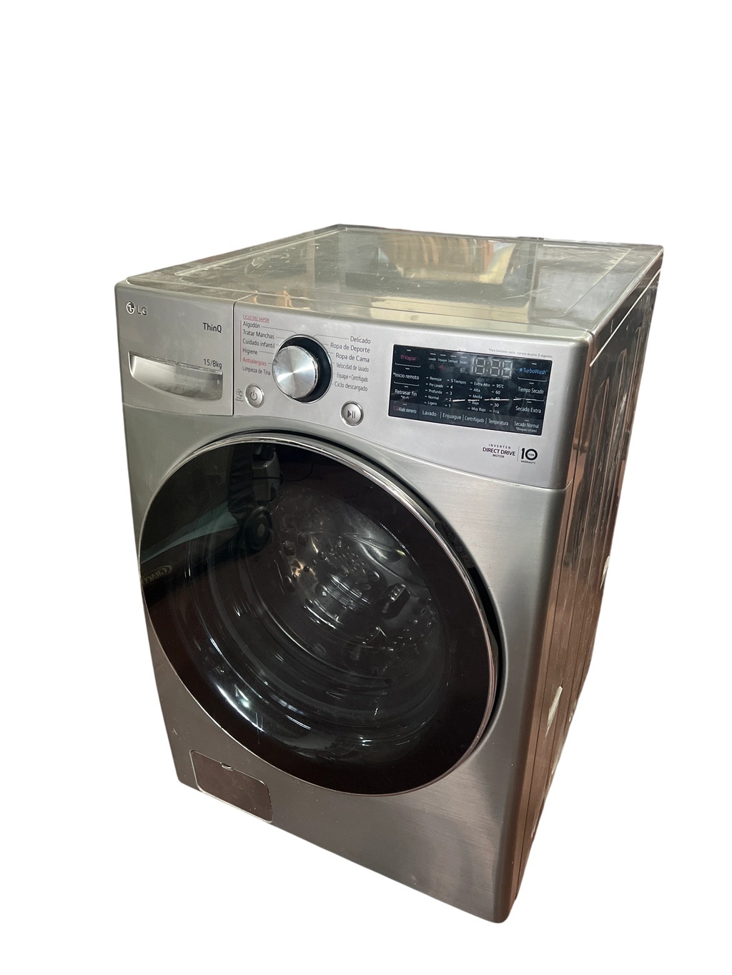 Lavasecarropas LG con carga frontal