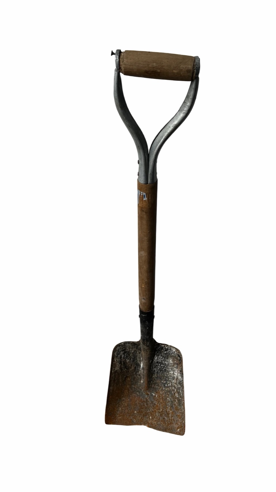 Pala de mano con mango de madera