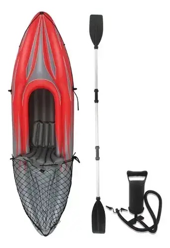 Kayak inflable individual con accesorios