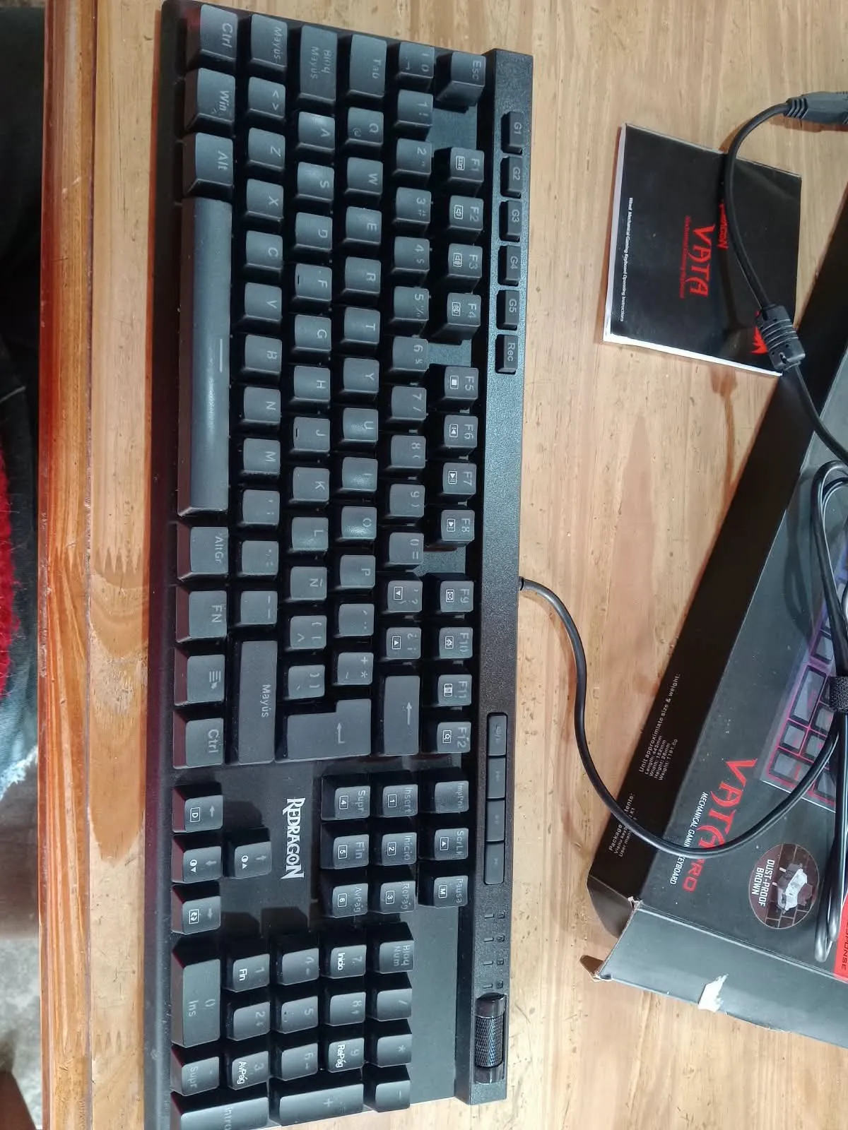 TECLADO RED DRAGON ESTILO GAMER