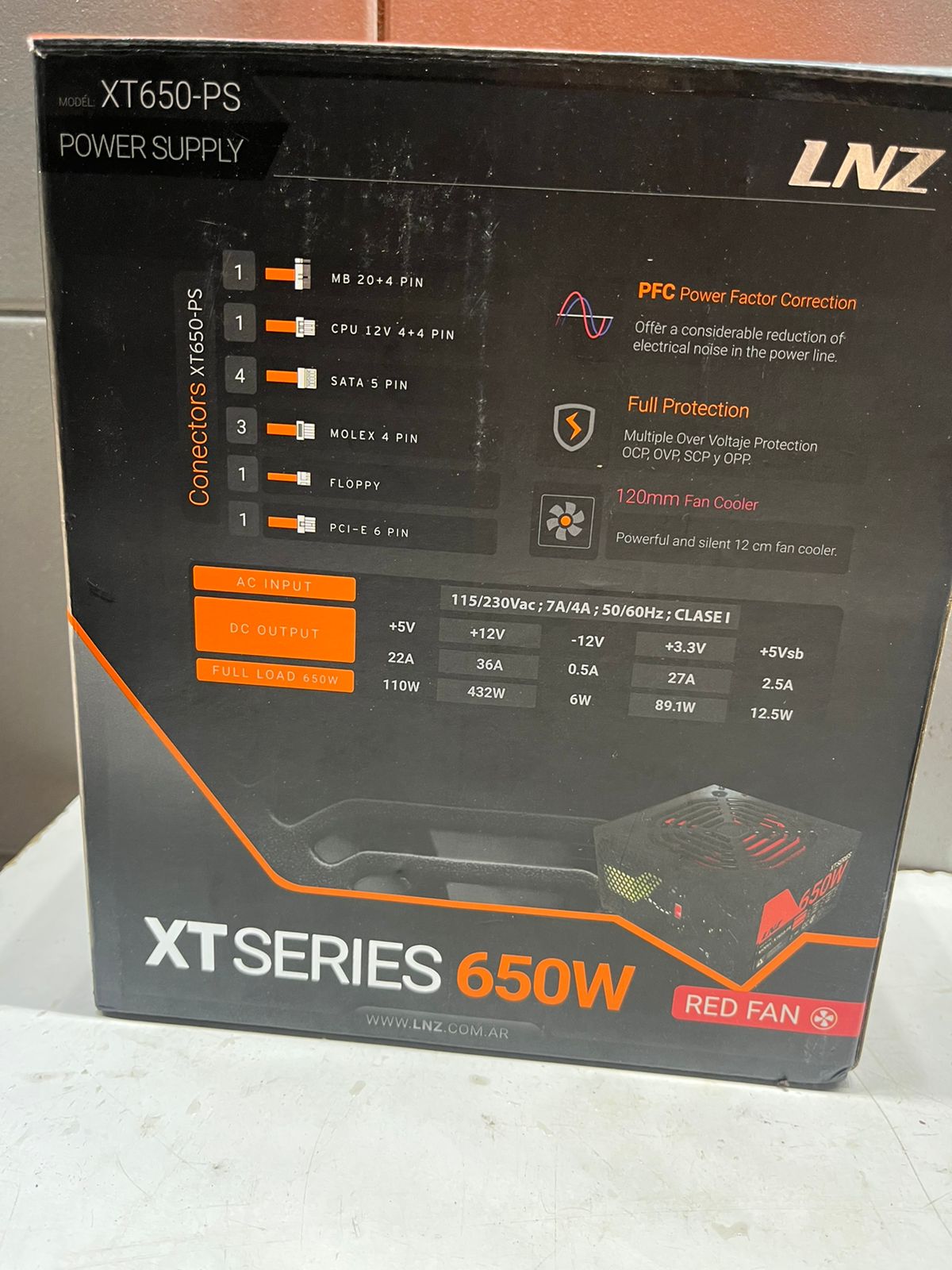 Fuente De Alimentación Para Pc Lnz Xt 650-ps 650w!